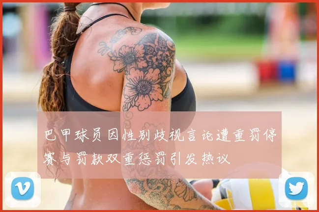 巴甲球员因性别歧视言论遭重罚停赛与罚款双重惩罚引发热议