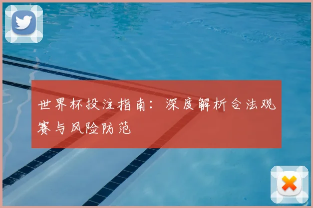 世界杯投注指南：深度解析合法观赛与风险防范