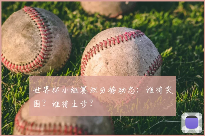 世界杯小组赛积分榜动态：谁将突围？谁将止步？